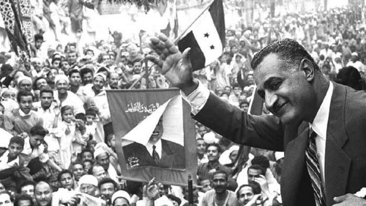 Nasser in Mansoura 1960